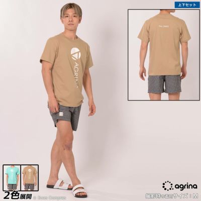 agrina ブリッサCRACKコットンTシャツ上下セット