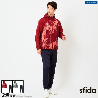 sfida Presserストレッチウインドフルジップパーカー上下セット