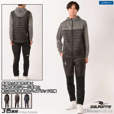 dalponte ハイブリッドフードジップジャージ上下セット