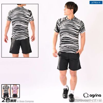 agrina モルティオラヘンリーネックプラクティスシャツ上下セット