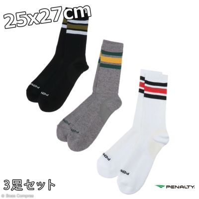 penalty クルーソックス３足セット(25-27cm)