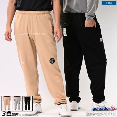 goleador スウェットフロントメッセージパンツ