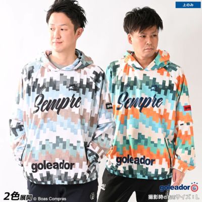 goleador grunge patternドライポリスウェットセパレートスリーブパーカー