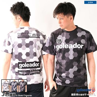 goleador 昇華ヘキサゴン柄プリントプラクティスTシャツ