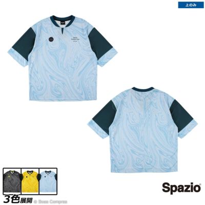 spazio オーバーサイズマーブルプラシャツ