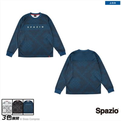 spazio オーバーサイズ長袖バンダナプラシャツ