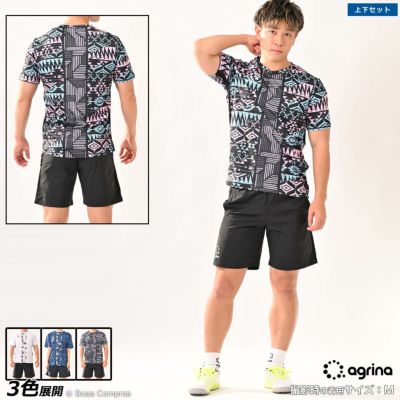 agrina Premiumルシアトライバルデザインプラクティスシャツ上下セット