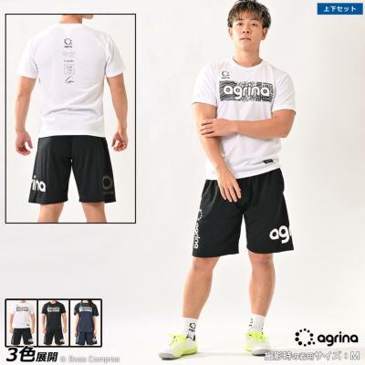 agrina トレスティポスグラフィックトレーニングシャツ上下セット