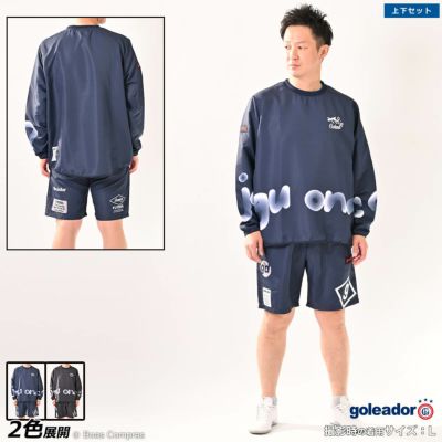 goleador リップversatileシャツハーフパンツ上下セット