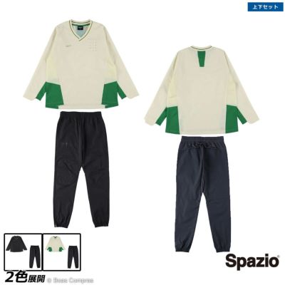 spazio Vネック切り替えピステ上下セット