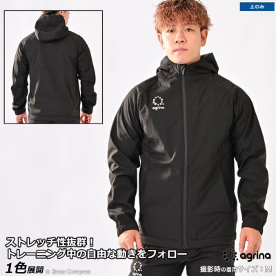 agrina Premiumモラボンディングテックシェルフード付きストレッチプラスウォームジャケット